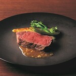 Grilled beef sirloin with special Japanese sauce ~ Served with seasonal vegetables ~