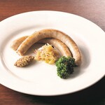 homemade sausage and choucroute