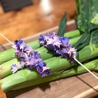 Terroir愛と胃袋 - 夜店 ベビーコーン・猪肉ベーコン・コーンフラワー