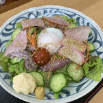 おかだうどん - 冷やし野菜ラーメン　¥850(税込)