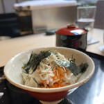 山玄茶 - お隣さんのTKG。私はお腹いっぱいでたどり着けないの。悔しい〜(><)