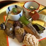 山玄茶 - お楽しみの八寸(* 'ᵕ' )☆どれからいただこうか迷っちゃいます！