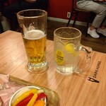 Nikubaru Sutoubu - 生ビール、ハイボール