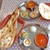 インド料理専門店 ニサン - その他写真:「タンドリーランチ」のナン ＆ カレー他