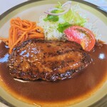 レストラン・タカヤマ - 特製ハンバーグステーキ。