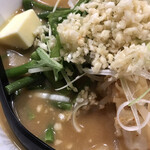 信州ラーメン人力車 - ニンニクの芽みそ