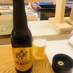 鮨おばな - 最初はエビス