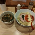 拉麺大公 - トマトとバジルの塩つけ麺 大盛り