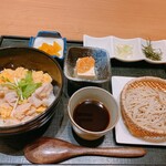 Ichigen - ご飯半分にしてこの盛り蕎麦メインでも良いかも^ - ^