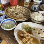 山喜屋 - ざるそば定食950円