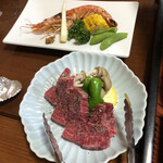 中藤屋 - 栃木？和牛とエビ　美味かった。