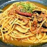 RESTAURANT MEGUMI - イワシのトマトソーススパゲティ プッタネスカ風