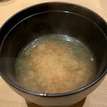 鮨 由う - ・味噌汁