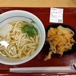 Nakau - 朝かきあげうどん 280円(税込)(2022年6月22日撮影)