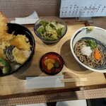 そば彩菜 凛 - 天丼セット　1000円