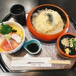 Mikeya - 冷やしうどんミニ海鮮丼セット 1380円