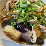 武蔵野うどん 五六 - 今茄子が出回っているからか立派な茄子でした