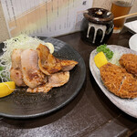 とんかつ 椛 - 生姜焼きとメンチカツ