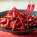 Delicious and spicy! Spicy stir-fried chicken and chili peppers - Spicy Chicken Ding (Razu Chi Tin) - [Medium spicy]