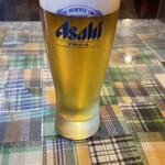 Ashiru Wado - アサヒ生ビール(520円) お一人様、最初の一杯のみ(380円)