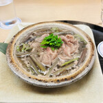 もめん - 木の芽が主役のお鍋です。山形牛とぜんまいは良いお出汁に♡