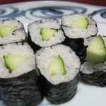 延喜寿し - かっぱ巻きはわさびが効きやすい！これがあっさりしてよろしい