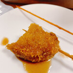 串カツ専門 にしかわや - 食べかけ椎茸