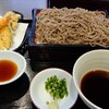 夢庵 - 天せいろそば、そば大盛(税込計1,109円)