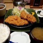 とんかつ和幸 - ひれロース盛合せご飯：1,400円