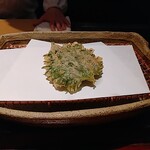 みかわ 是山居 - うに大葉巻。贅沢な天種