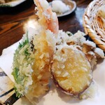 うずら家 - 天ぷらが軽い