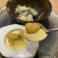 Grand Bleu Gamin - ウニととうもろこしのムーススプーン上げ