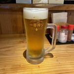 次男坊 - 中ジョッキ（580円）