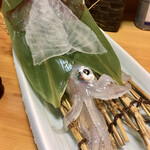 烏賊食堂 - 泳ぎイカ姿造り(中)