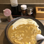 でら打ち - ひやあつカレーうどん大950円