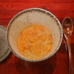 島津 - 谷中生姜と駿河湾の桜海老の茶碗蒸し