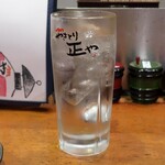 やきとり 正や - 黒霧島の水割りやないかと思う。。