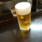 13湯麺 - ビールはサッポロ