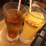 Shichirin Yakiniku An An - ウーロン茶 オレンジジュース
                      ノンアルコールにはストロー、ですね