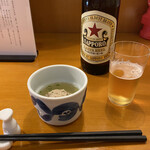 ぬる燗 - お通し　大瓶