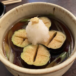 寺方蕎麦 長浦 - 茄子の揚げ出し