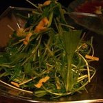 橙家 - 水菜と油揚げのサラダ