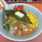 山岡家 - ネギ味噌ラーメン+コーン+バター=790円