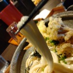 花雷 - 海老天と舞茸天のぶっかけうどん