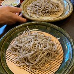蕎麦と料理 あふひ - 田舎蕎麦（手挽きの玄挽きぐるみ）粗挽き外一　大野在来種