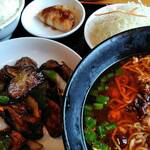 台湾料理 鴻運来 - ナスの炒め物セット