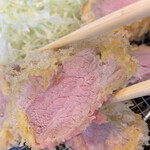 かつ丼多勝 - ヒレカツ断面