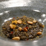 IZA - 白イカの肝のリゾットアップ