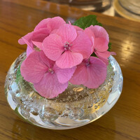 ジャンティーユ - 紫陽花の花が飾ってありました