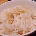 大かまど飯 寅福 - 季節の炊き込みご飯（アサリと新生姜）